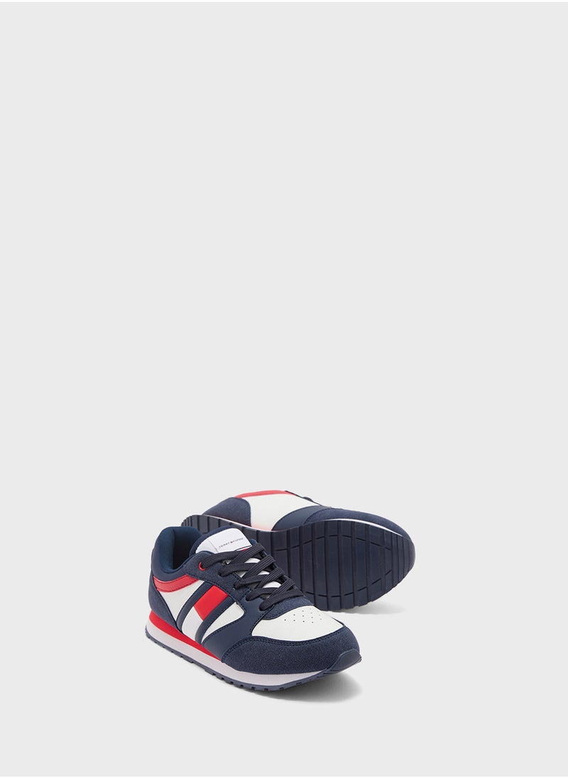 Youth Low Top Lace Up Sneakers
