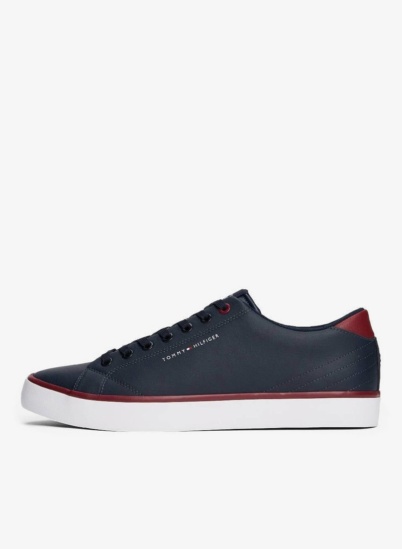 Logo Trainers With Leather