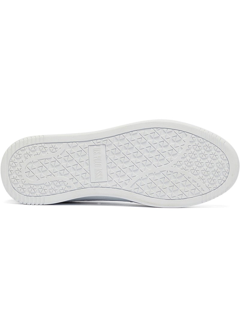 Women's White Low-Top Sneakers - High-Quality Sole for Everyday Look