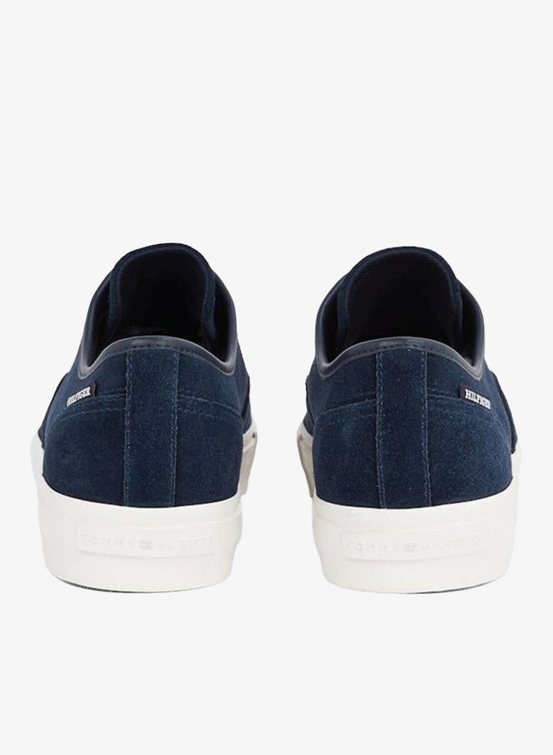 HIGH VULCANISED LOW OXFORD SUEDE TRAINERS
