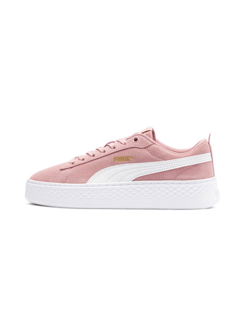 Smash Platform Womens Pink Suede Trainers