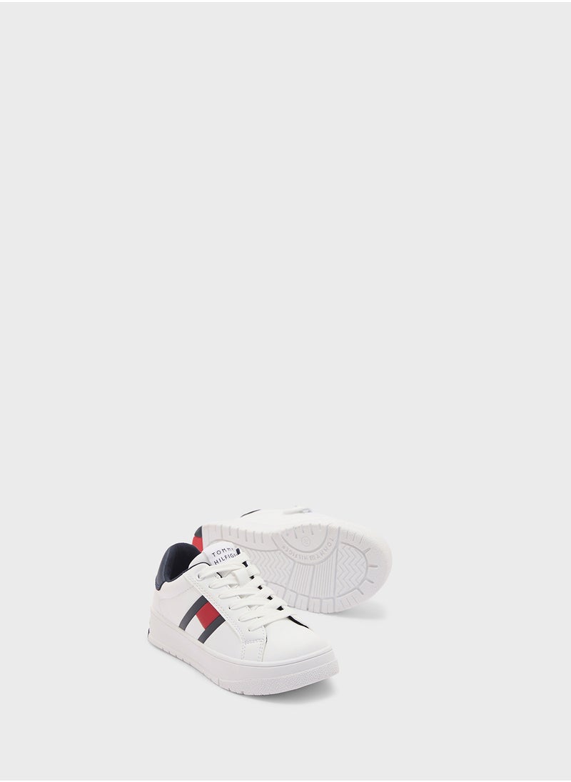 Youth Flag Lace Up Sneakers