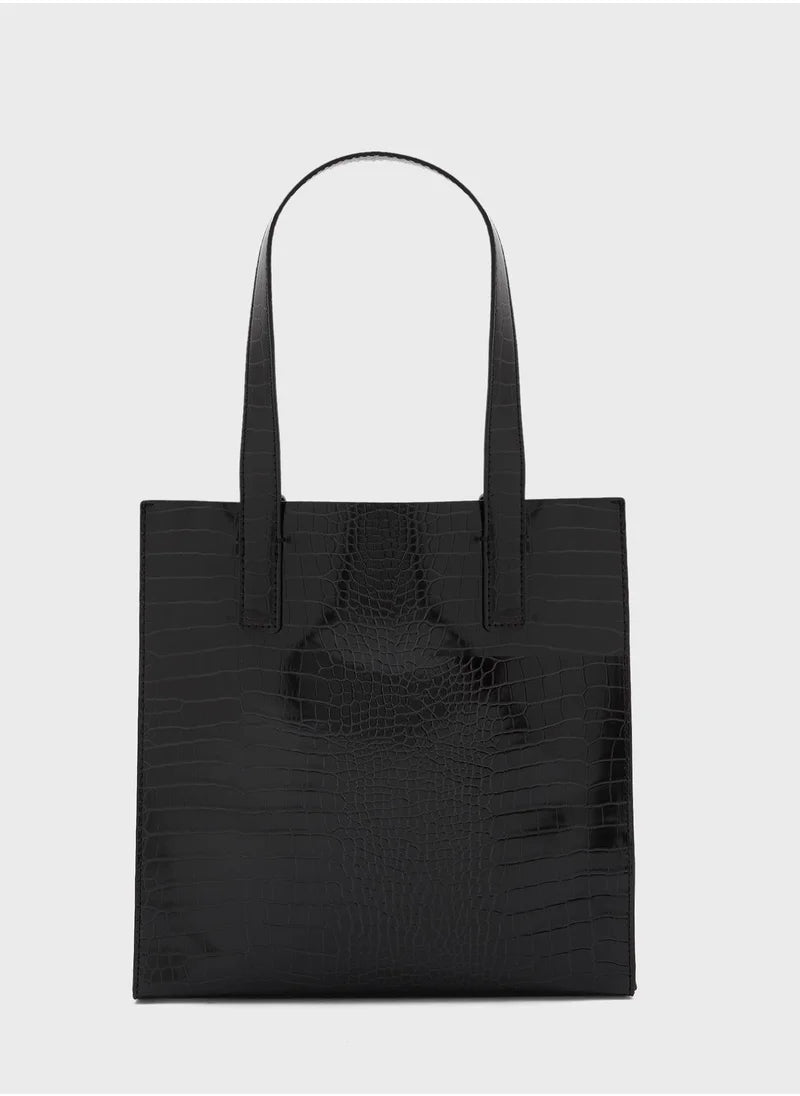 Reptcon Croc Detail Small Icon Bag