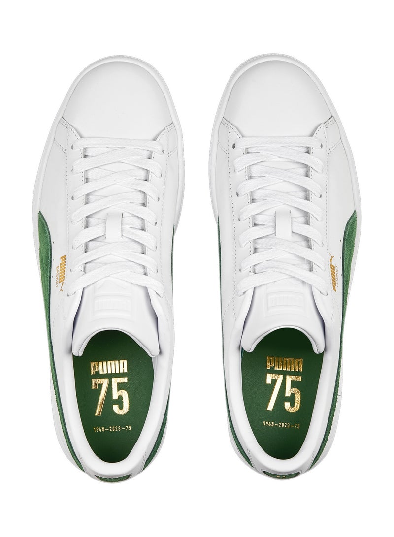 Basket Classic 75Y Mens White Premium Sneakers