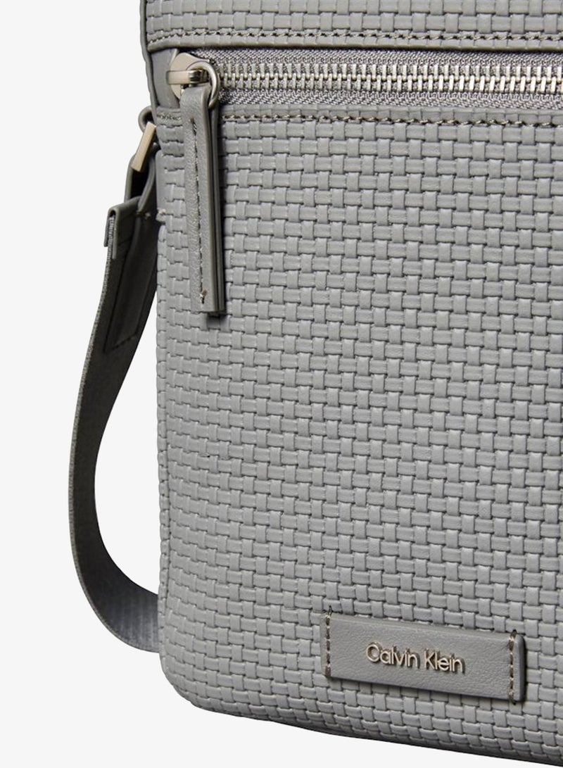Embossed Emblem Logo Reporter Bag
