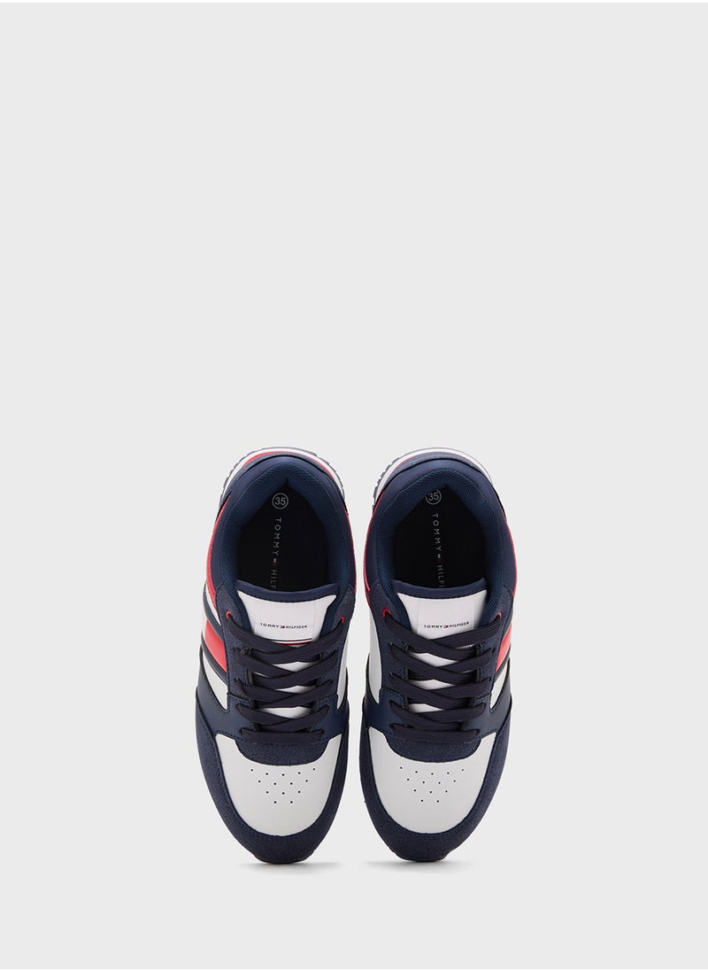 Youth Low Top Lace Up Sneakers