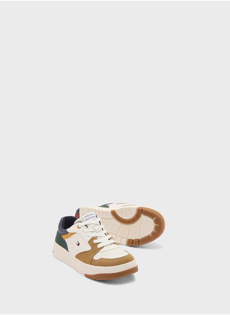 Youth Low Top Lace Up Sneakers