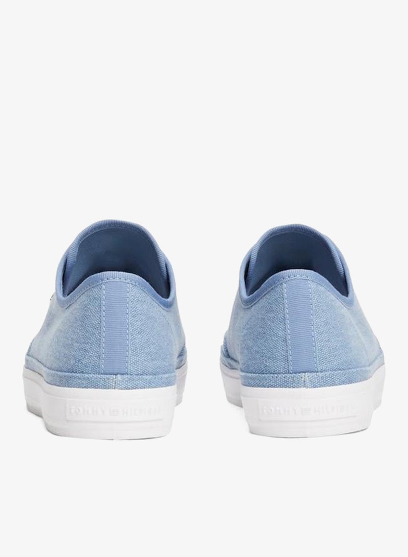 Washed Canvas Low Top Sneakers