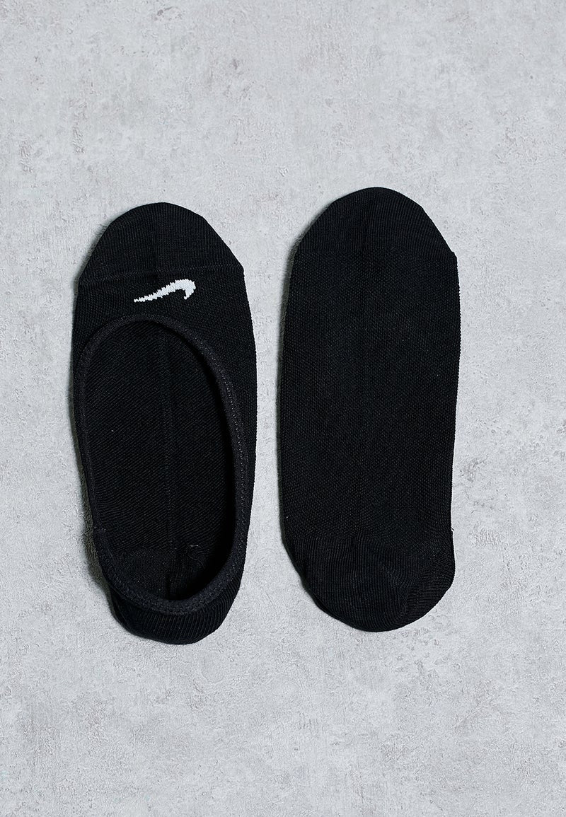 3-Piece Training Footie Socks Set Black
