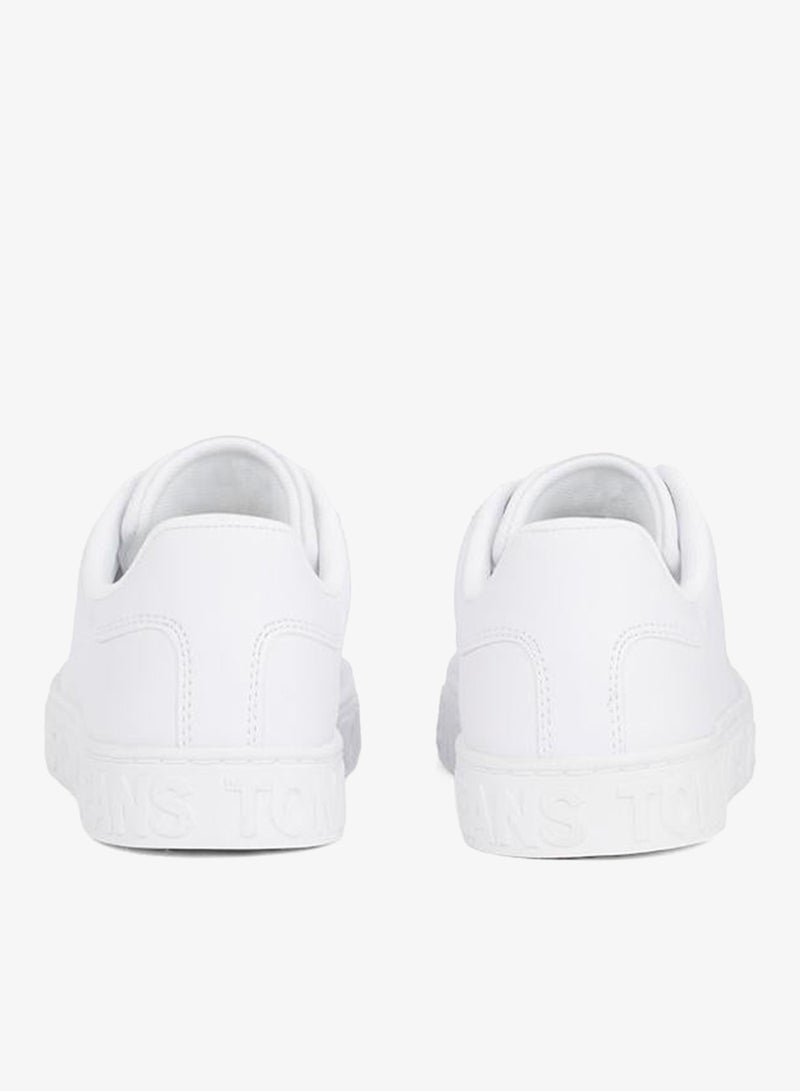 Logo Embossed Contrast Sneakers