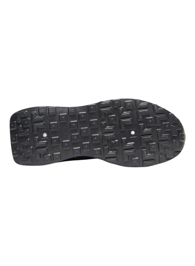 Women's Black Low-Top Sneakers - Lightweight with White Sole, Comfortable Casual Shoes