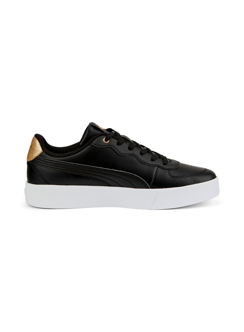 Skye Clean Distressed Womens Black Sneakers