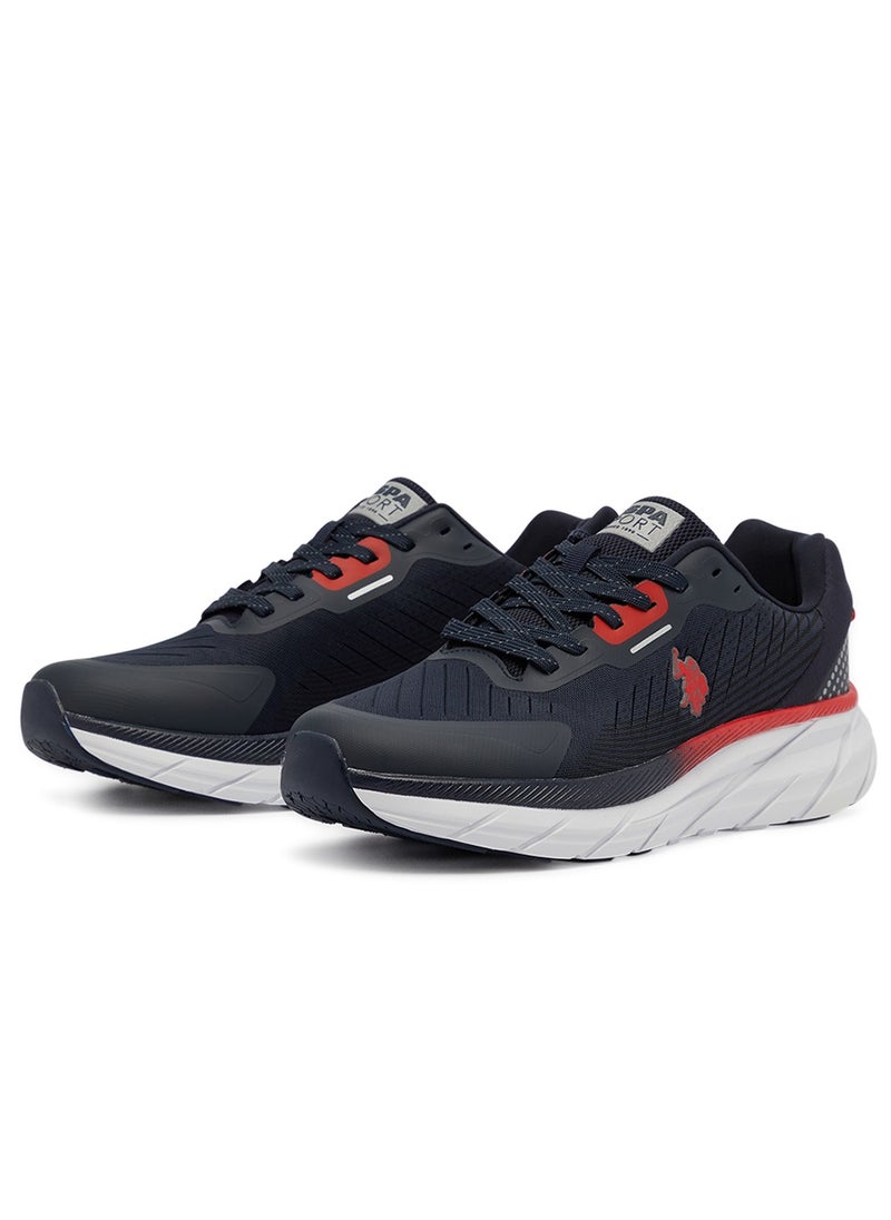 Men's Navy Low-Top Sneakers - Lightweight Lace-Up Design, Comfortable for Everyday Outfits