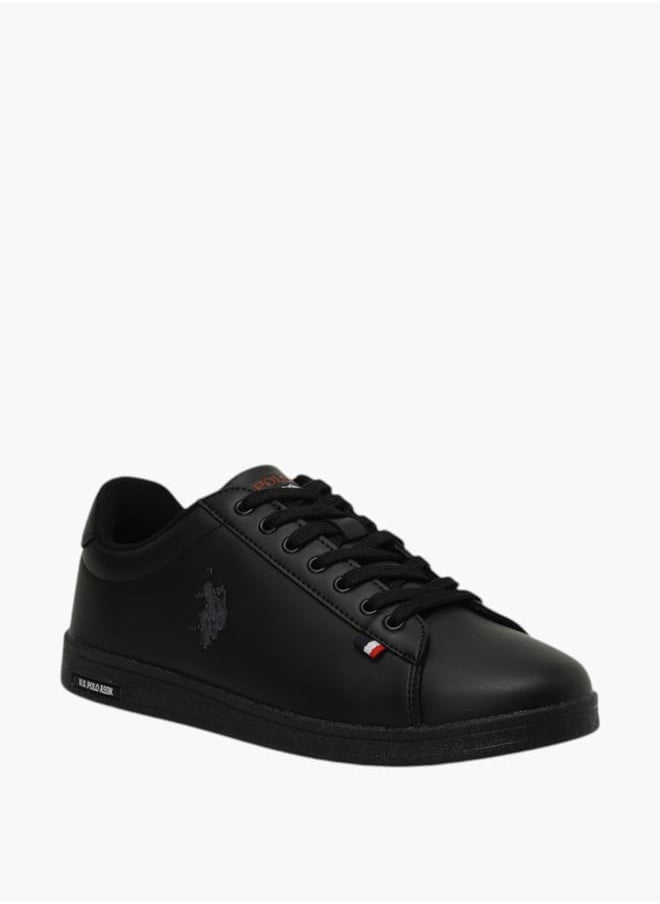 Men's Logo Detail Lace-Up Sneakers