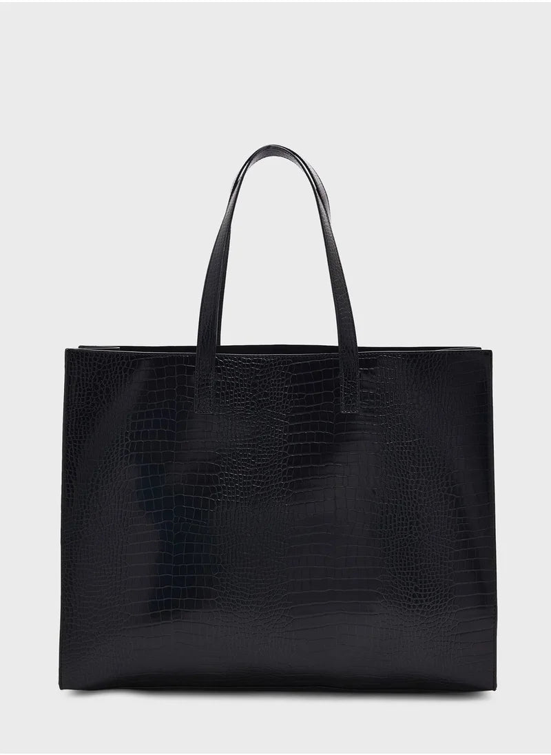 Allicon Mock Croc Icon Tote Bag