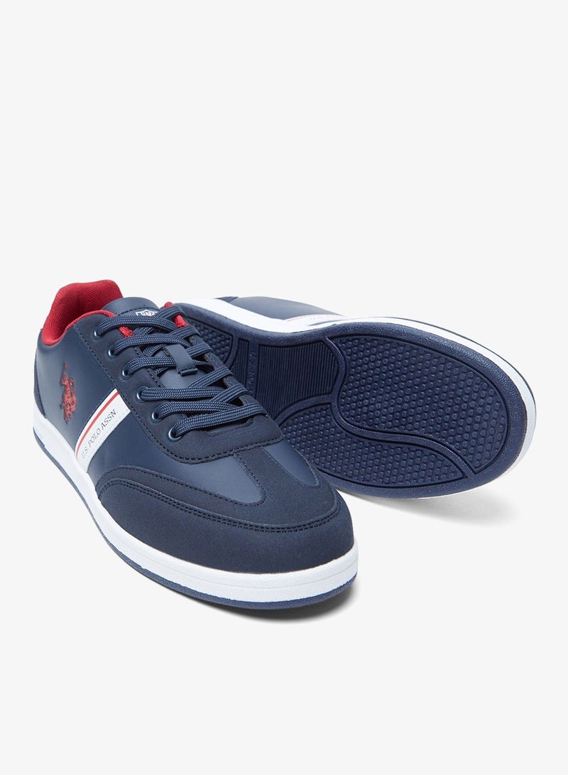 Men's Navy Low-Top Sneakers,Lightweight Shoes Casual for Classic Look