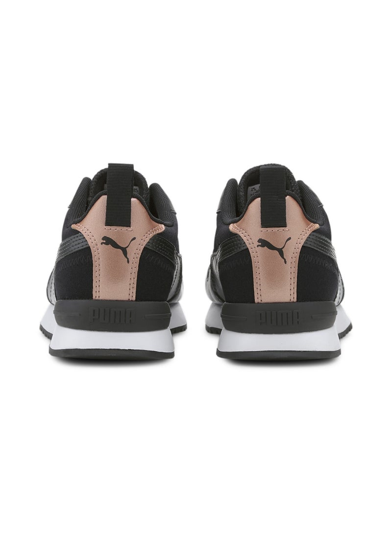 R78 Metallic Womens Black Trainers