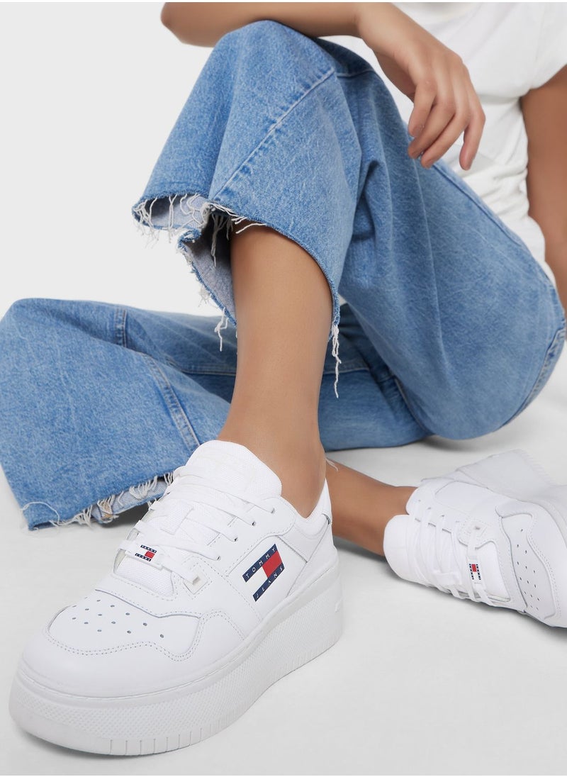 Retro Basket Flatform Low Top Sneakers