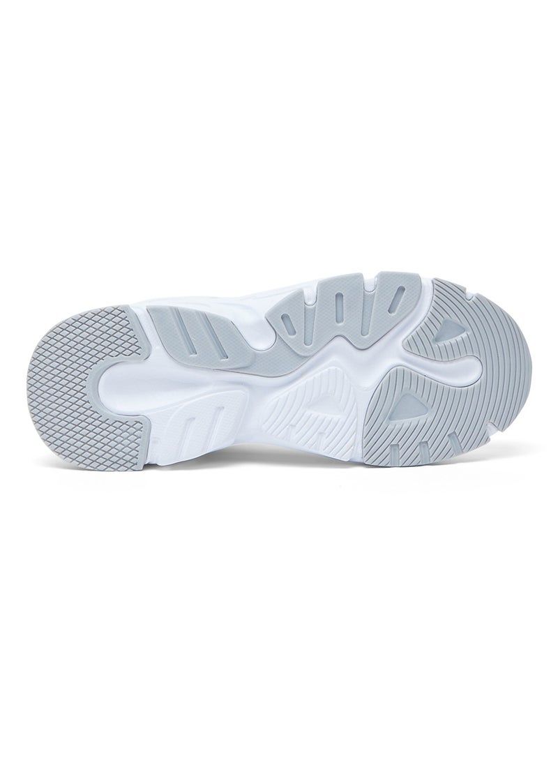 Women's Low-Top White Casual Sneakers - Lightweight Stylish Lace-Up Design with Comfort Cushioned Sole for Everyday Wear