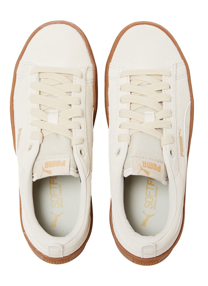 Smash Platform Womens Beige Suede Trainers