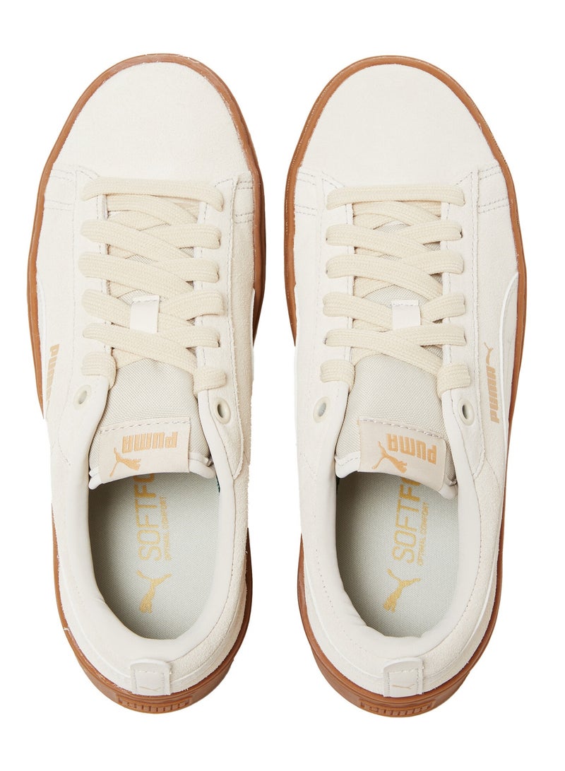 Smash Platform Womens Beige Suede Trainers