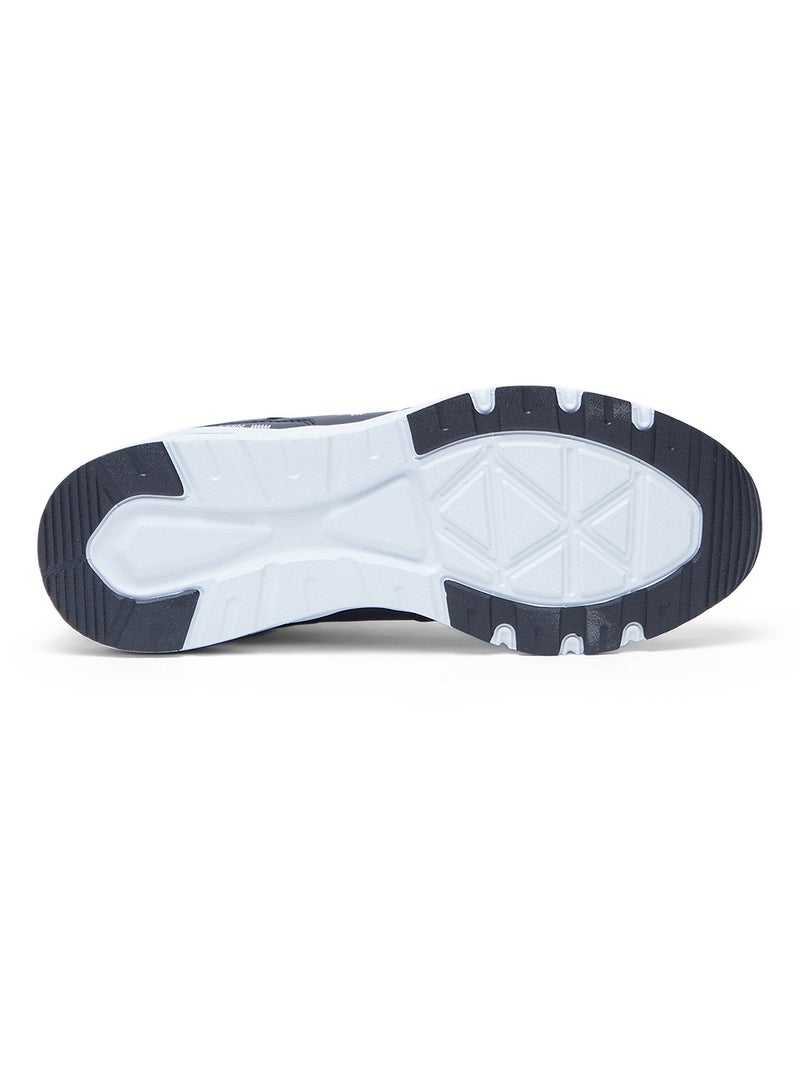 Men's Black Low-Top Casual Sneakers with Iconic Branding for a Clean Look