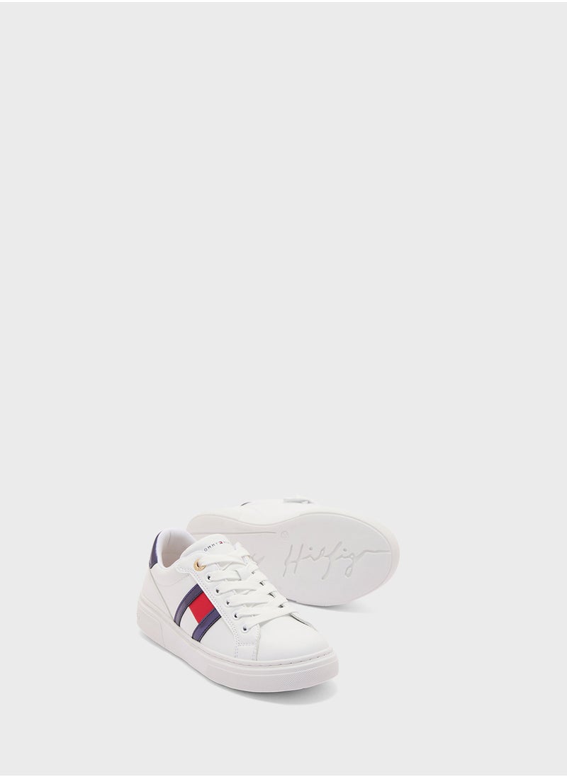 Youth Flag Lace Up Sneakers