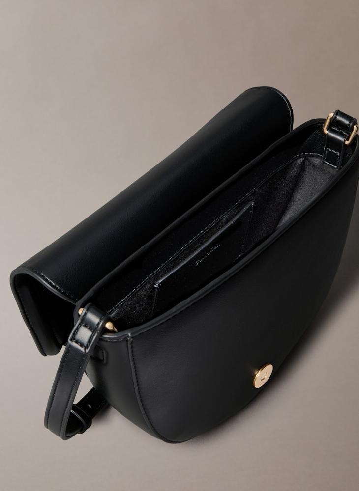 Logo Raised Saddle Crossbody
