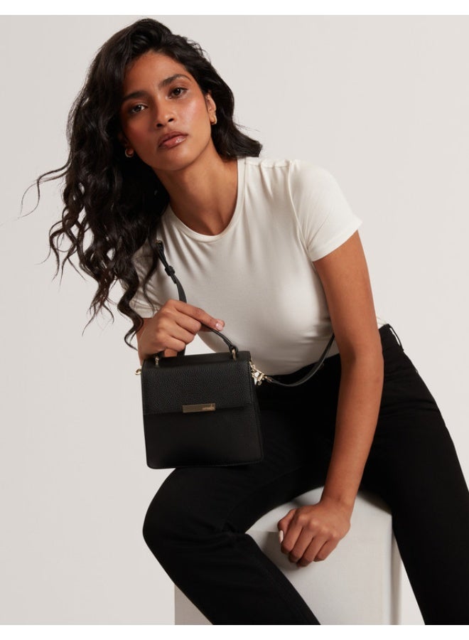 Bar Detail Medium Top Handle Bag