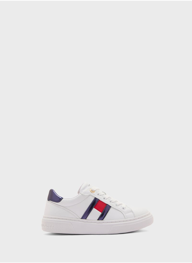 Youth Flag Lace Up Sneakers