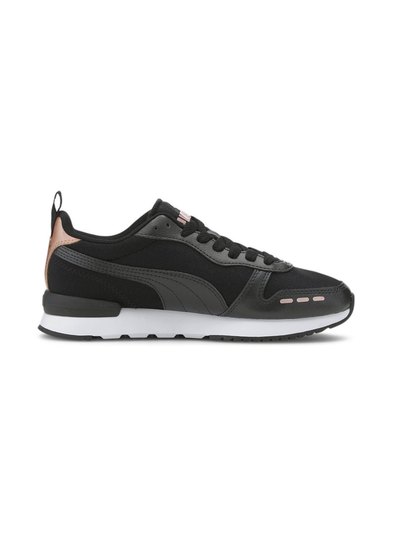 R78 Metallic Womens Black Trainers