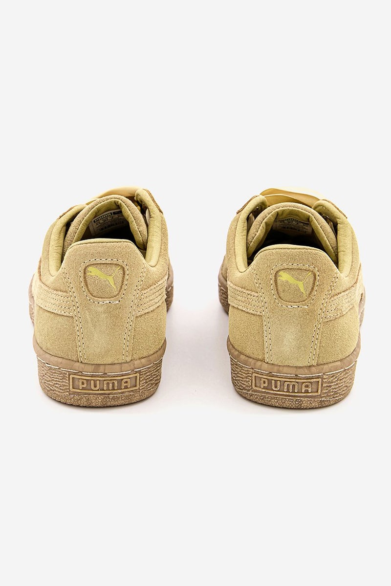 Women Suede Heart leopard Outdoor Shoes, Gold
