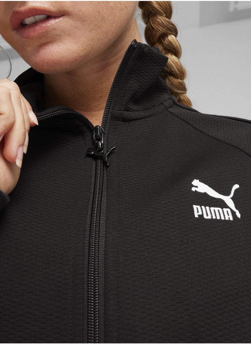 T7 Womens Black Track Jacket