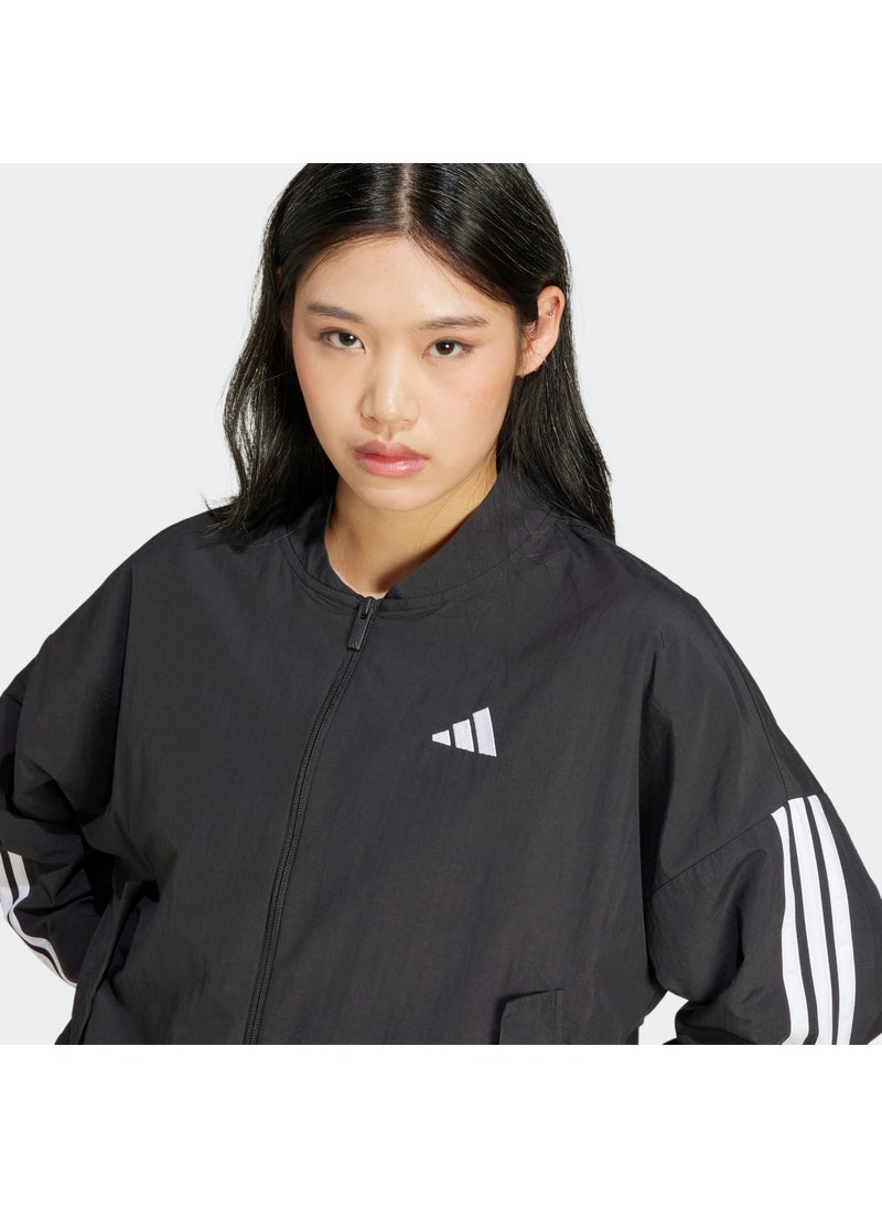 Essentials 3 Stripes Lifestyle Woven Bomber Jacket