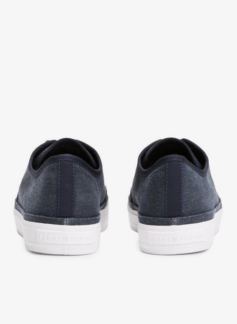 Washed Canvas Low Top Sneakers