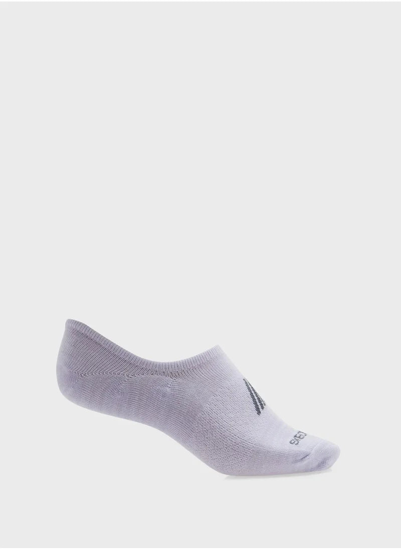 6 Pack Womens Non Terry No Show Socks