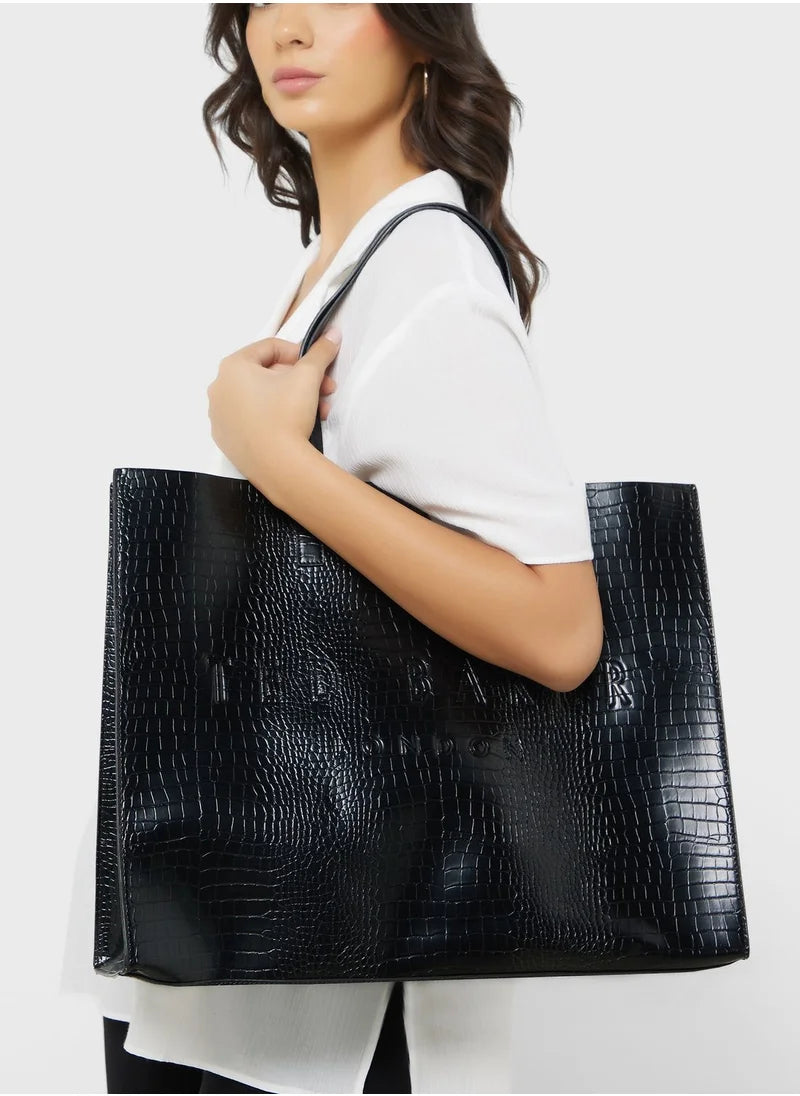 Allicon Mock Croc Icon Tote Bag