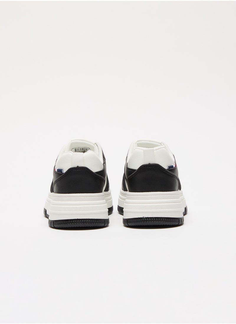 Women's White Low-Top Sneakers - Classic Lace-Up Design, Comfortable Shoes for Everyday Wear