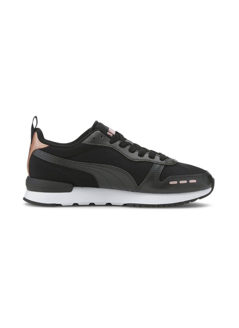 R78 Metallic Womens Black Trainers