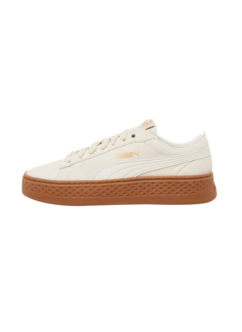 Smash Platform Womens Beige Suede Trainers