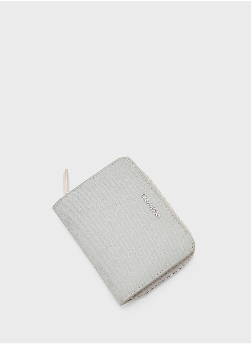 Must Monogram Zip Around Wallet
