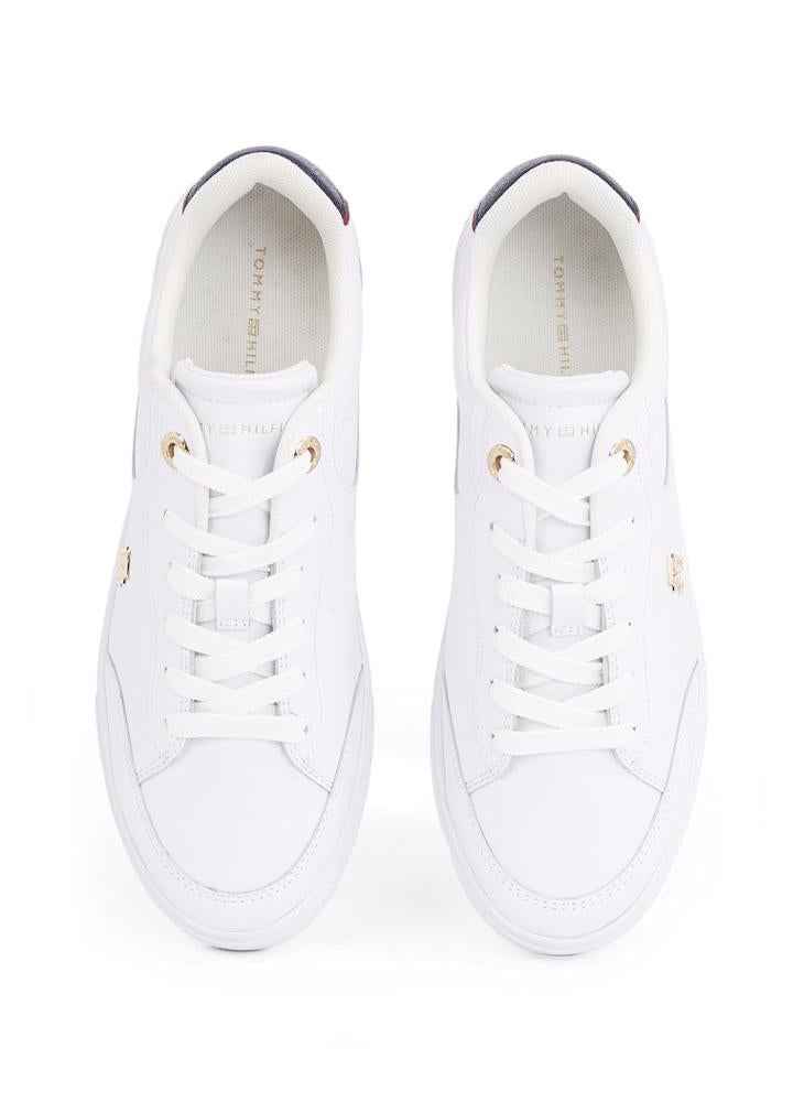 Logo Detail Lace Up Low Top Sneakers