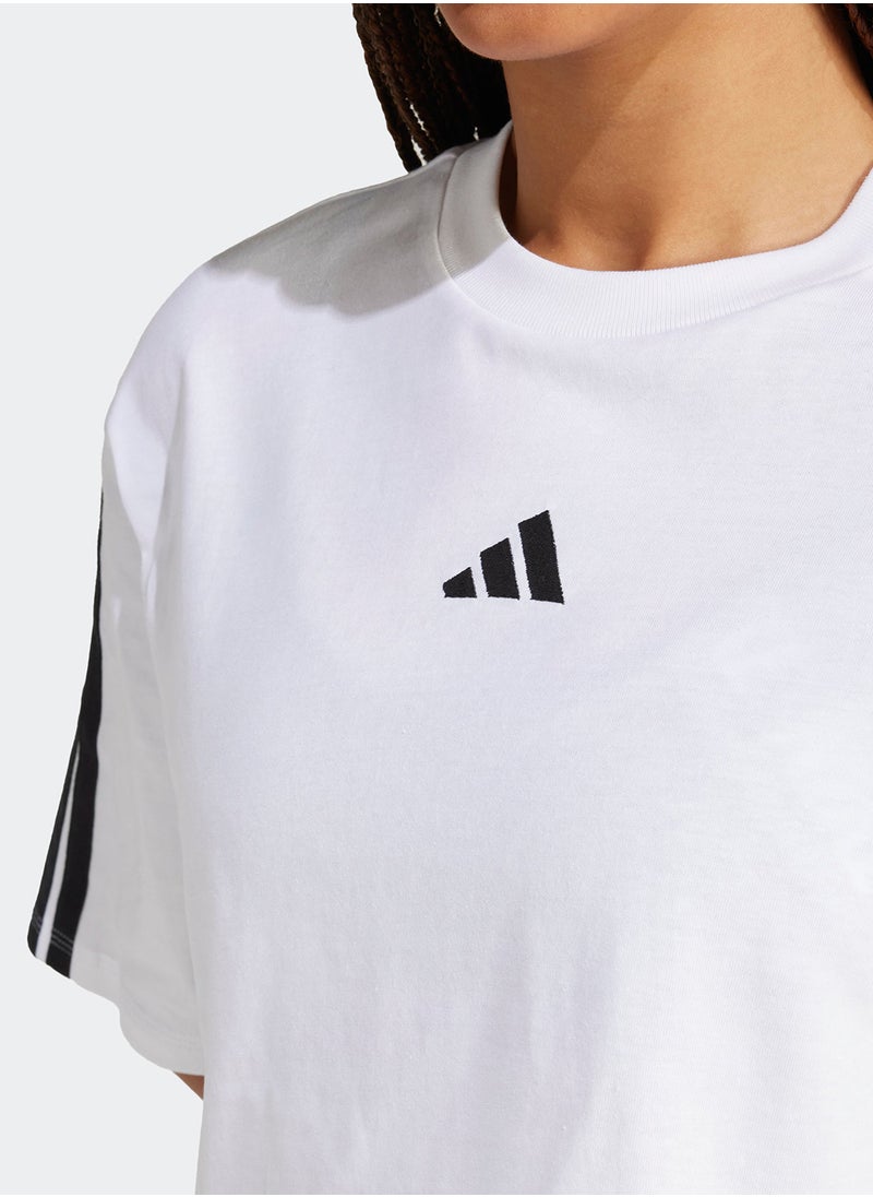 Essentials 3 Stripes Cotton Loose T-Shirt
