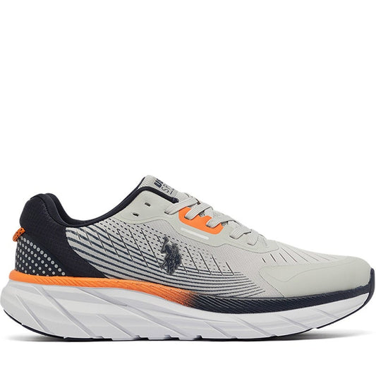 Men's Grey Low-Top Sneakers - Lightweight Lace-Up Design, Comfortable for Everyday Outfits