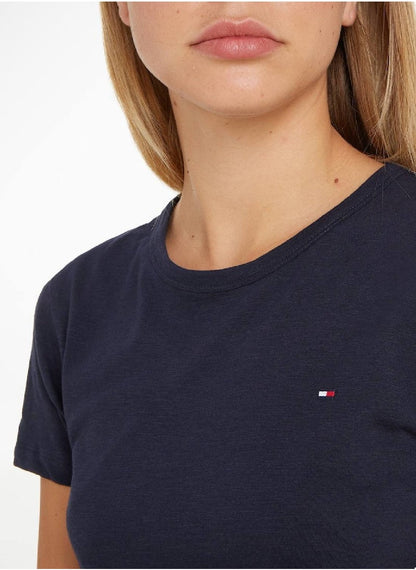 Women's 1985 Collection Slim T-Shirt -  Pure organic slub cotton, Blue