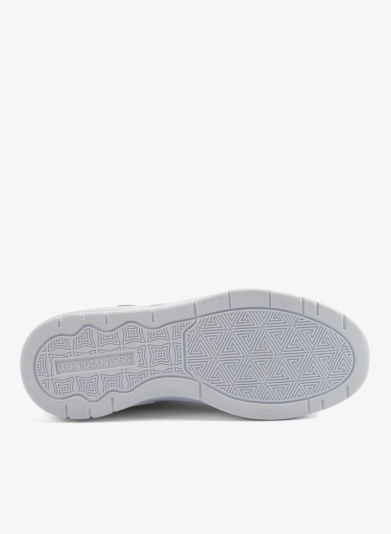 Men's White Classic Low-Top Sneakers, Stylish Lace-Up Design Shoes Perfect for Casual Adventures