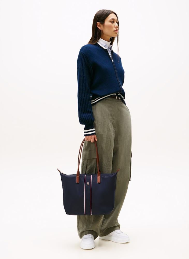 Monogram Signature Tape Tote Bag