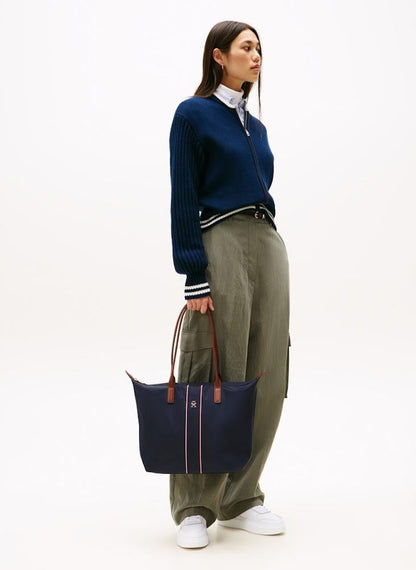 Monogram Signature Tape Tote Bag