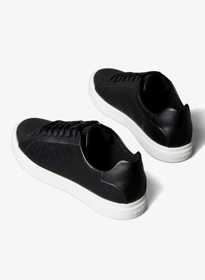 Leather Emblem Logo Pattern Trainers