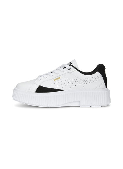 Dinara Womens White Platform Sneakers
